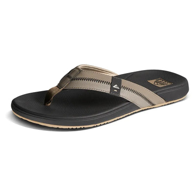 Reef Men's Cushion Phantom II Sandals - Fossil/Raven - Buy online today at Down the Line Surf. International shipping available.