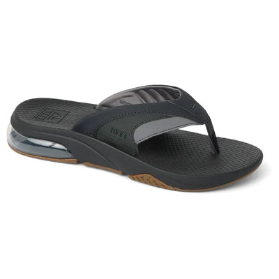 Reef Men's Fanning Plus Sandals - Black/Gum - Buy online today at Down the Line Surf. International shipping available.
