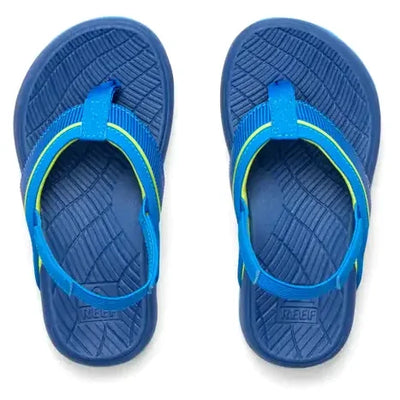 Reef Little Windswell Sandals - Blue / Volt - Buy online today at Down the Line Surf. International shipping available.