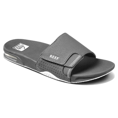 Reef Men's Fanning Slide Sandals - Shadow - Buy online today at Down the Line Surf. International shipping available.