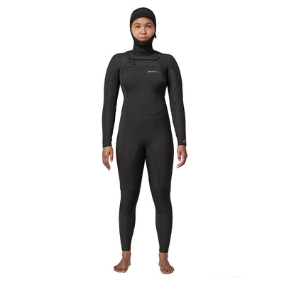 Patagonia Women's R4 Regulator Chest Zip Yulex Hooded Wetsuit - Buy online today at Down the Line Surf. International shipping available.