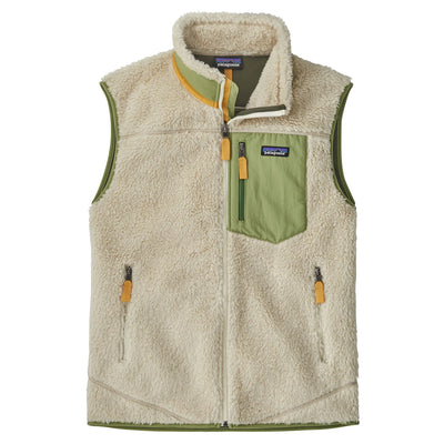 Patagonia Men's Classic Retro-X Fleece Vest - Dark Natural w/Buckhorn Green - Buy online today at Down the Line Surf. International shipping available.