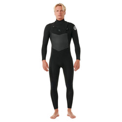 Rip Curl Dawn Patrol 3/2mm Chest Zip Wetsuit - Black 2025 - Buy online today at Down the Line Surf. International shipping available.
