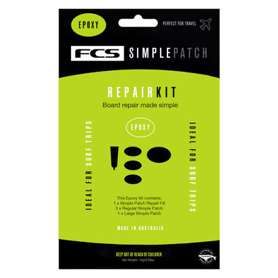FCS Simple Patch Repair Kit - Epoxy - Buy online today at Down the Line Surf. International shipping available.