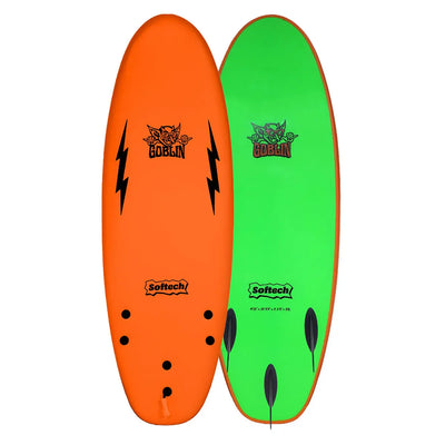 Softech Goblin Softboard - 5'8" - Orange / Green - Buy online today at Down the Line Surf. International shipping available.