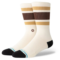 Stance Boyd St Crew Socks - Dark Brown - Buy online today at Down the Line Surf. International shipping available.