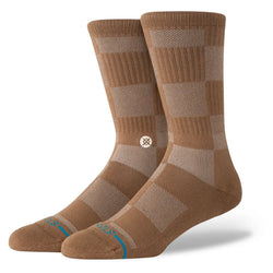 Stance Down And Out Crew Socks - Brown - Buy online today at Down the Line Surf. International shipping available.