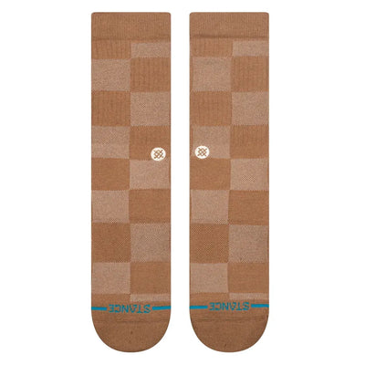 Stance Down And Out Crew Socks - Brown - Buy online today at Down the Line Surf. International shipping available.