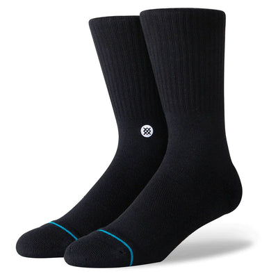 Stance Socks Icon Black 3 Pack - Buy online today at Down the Line Surf. International shipping available.