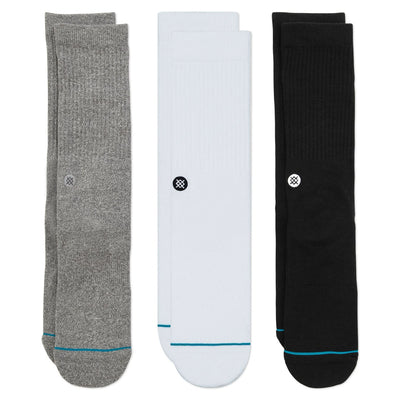 Stance Socks Icon Mixed 3 Pack - Large - Buy online today at Down the Line Surf. International shipping available.