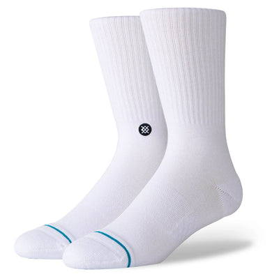 Stance Socks Icon White 3 Pack - Buy online today at Down the Line Surf. International shipping available.