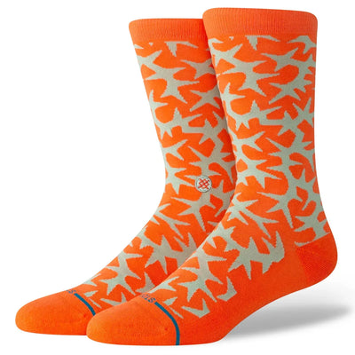 Stance Thornz Unisex Crew Socks - Orange - Buy online today at Down the Line Surf. International shipping available.
