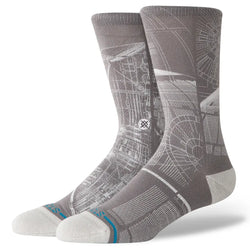 Stance X Star Wars Death Star Crew Socks - Grey - Buy online today at Down the Line Surf. International shipping available.