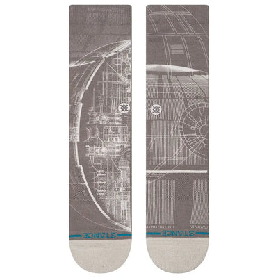 Stance X Star Wars Death Star Crew Socks - Grey - Buy online today at Down the Line Surf. International shipping available.