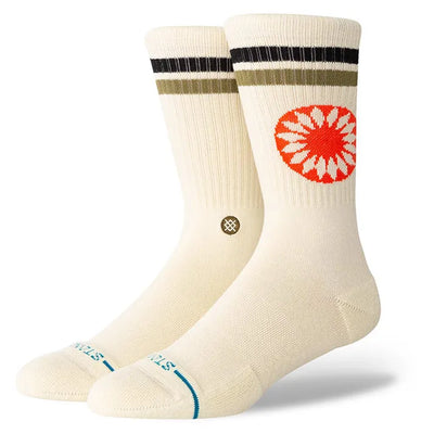 Stance Socks Sun Dial Crew Socks - Cream - Buy online today at Down the Line Surf. International shipping available.