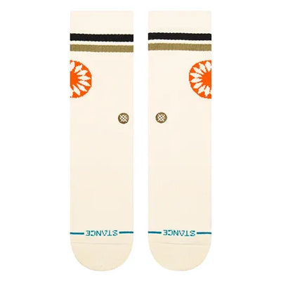 Stance Socks Sun Dial Crew Socks - Cream - Buy online today at Down the Line Surf. International shipping available.