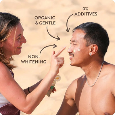 Suntribe Tinted Organic Mineral Sunscreen SPF 30 - Buy online today at Down the Line Surf. International shipping available.