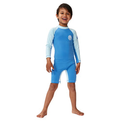 Rip Curl Boy's Icons UV Brushed Long Sleeved Suit - Blue Gum - Buy online today at Down the Line Surf. International shipping available.