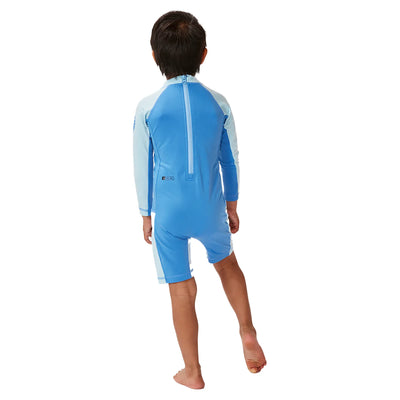 Rip Curl Boy's Icons UV Brushed Long Sleeved Suit - Blue Gum - Buy online today at Down the Line Surf. International shipping available.