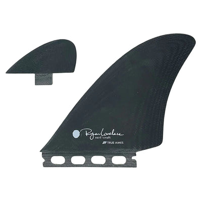 True Ames FM Twinzer Fin Set - Black - Buy online today at Down the Line Surf. International shipping available.