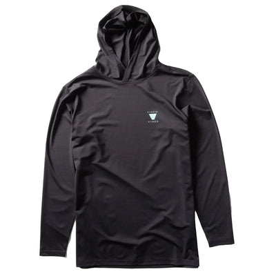 Vissla Twisted Eco Hooded Long Sleeved Rashvest - Black Heather - Buy online today at Down the Line Surf. International shipping available.