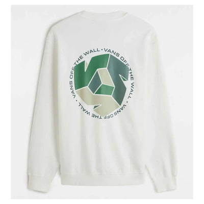 Vans Cycle V Long Sleeve Crew T-Shirt - Marshmallow - Buy online today at Down the Line Surf. International shipping available.