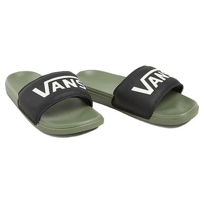 Vans La Costa Slide-On Shoes - Black/Olive - Buy online today at Down the Line Surf. International shipping available.