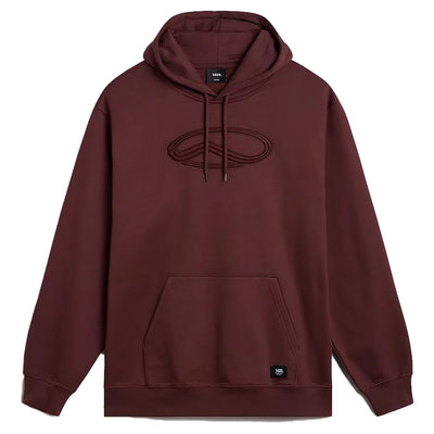 Vans Oval Loose Fleece Pullover Hoodie - Bitter Chocolate - Buy online today at Down the Line Surf. International shipping available.