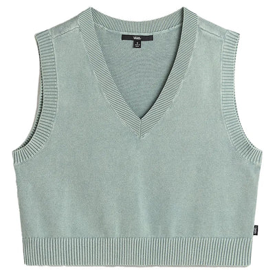 Vans Syd Sweater Vest - Gray Mist - Buy online today at Down the Line Surf. International shipping available.