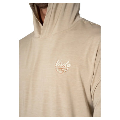 Vissla Twisted Eco Hooded Long Sleeved Sun Shirt - Sand - Buy online today at Down the Line Surf. International shipping available.