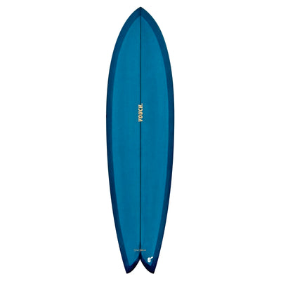 Vouch Mid Vish Surfboard - 6'10" - Denim - Buy online today at Down the Line Surf. International shipping available.