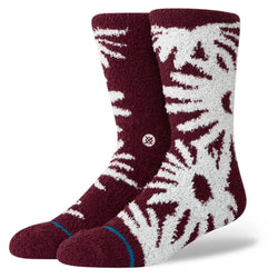 Stance Daisies Cozy Crew Socks - Fig - Buy online today at Down the Line Surf. International shipping available.