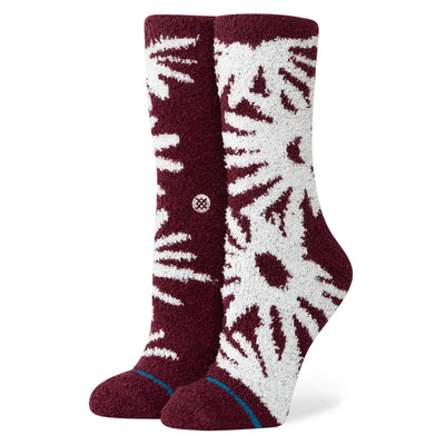 Stance Daisies Cozy Crew Socks - Fig - Buy online today at Down the Line Surf. International shipping available.