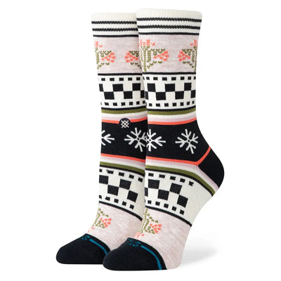 Stance Winter Bloom Crew Socks - Lilac - Buy online today at Down the Line Surf. International shipping available.