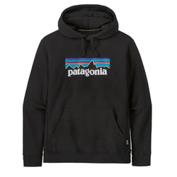 Patagonia Men's P-6 Logo Uprisal Hoody - Black - Buy online today at Down the Line Surf. International shipping available.