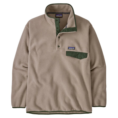 Patagonia Men's Lightweight Synchilla Snap-T Fleece Pullover - Seabird Grey - Buy online today at Down the Line Surf. International shipping available.