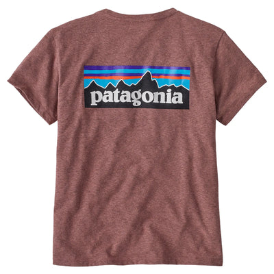 Patagonia Women's P-6 Logo Responsibili-Tee - Dulse Mauve - Buy online today at Down the Line Surf. International shipping available.