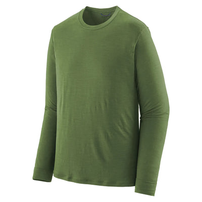 Patagonia Men's Long Sleeved Capilene Cool Merino Blend Shirt - Terrain green - Buy online today at Down the Line Surf. International shipping available.