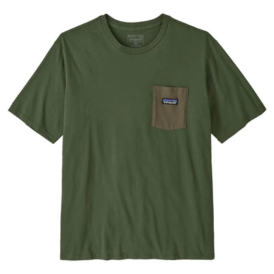 Patagonia Men's Daily Pocket Tee - Torrey Pine Green - Buy online today at Down the Line Surf. International shipping available.