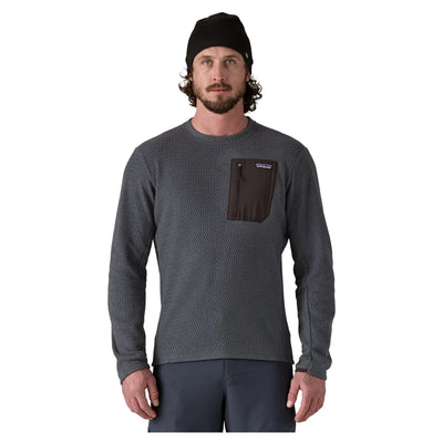 Patagonia Men's R1 Air Crew Pullover - Smolder Blue - Buy online today at Down the Line Surf. International shipping available.
