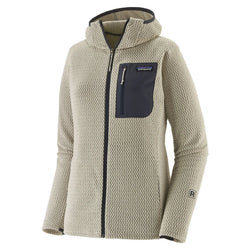 Patagonia Women's R1 Air Full-Zip Hoody - Wool White - Buy online today at Down the Line Surf. International shipping available.