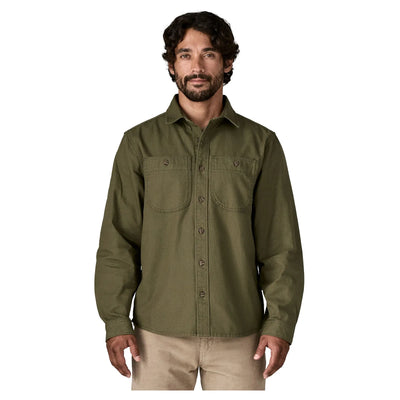 Patagonia Men's Point Reyes Canvas Shirt - Basin Green - Buy online today at Down the Line Surf. International shipping available.