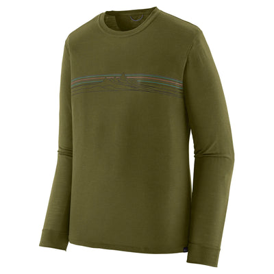 Patagonia Men's Long Sleeved Capilene Cool Merino Blend Graphic Shirt - STPN - Buy online today at Down the Line Surf. International shipping available.