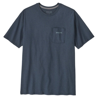Patagonia Men's Boardshort Logo Pocket Responsibili-Tee - Summit Blue - Buy online today at Down the Line Surf. International shipping available.