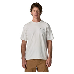 Patagonia Men's P-6 Logo Responsibili-Tee - Fibre White - Buy online today at Down the Line Surf. International shipping available.