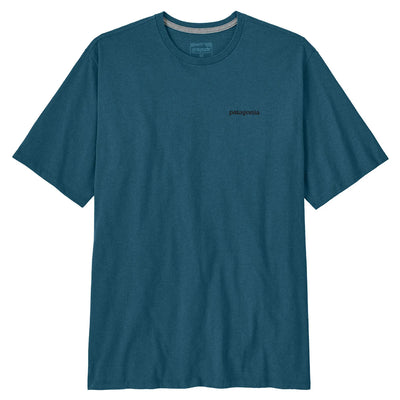Patagonia Men's P-6 Logo Responsibili-Tee - Glacial Blue - Buy online today at Down the Line Surf. International shipping available.