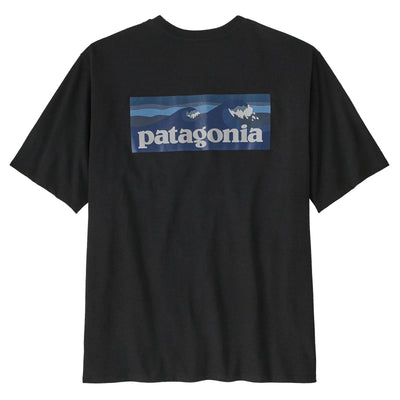 Patagonia Men's Boardshort Logo Pocket Responsibili-Tee - Ink Black - Buy online today at Down the Line Surf. International shipping available.