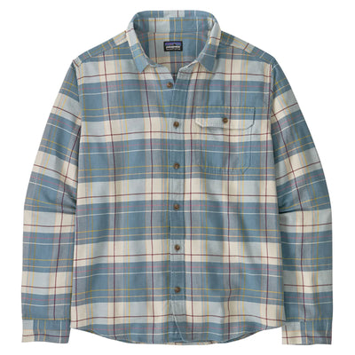 Patagonia Men's Lightweight Fjord Flannel Shirt - Raft Still Blue - Buy online today at Down the Line Surf. International shipping available.