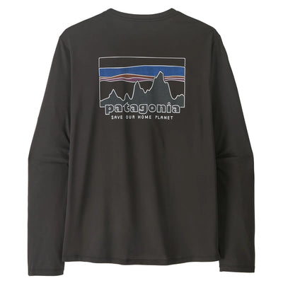 Patagonia Men's Long Sleeved Capilene Cool Daily Shirt - '73 Skyline - Black