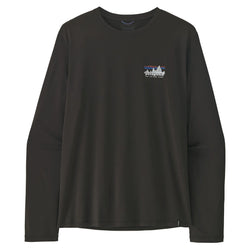 Patagonia Men's Long Sleeved Capilene Cool Daily Shirt - '73 Skyline - Black - Buy online today at Down the Line Surf. International shipping available.